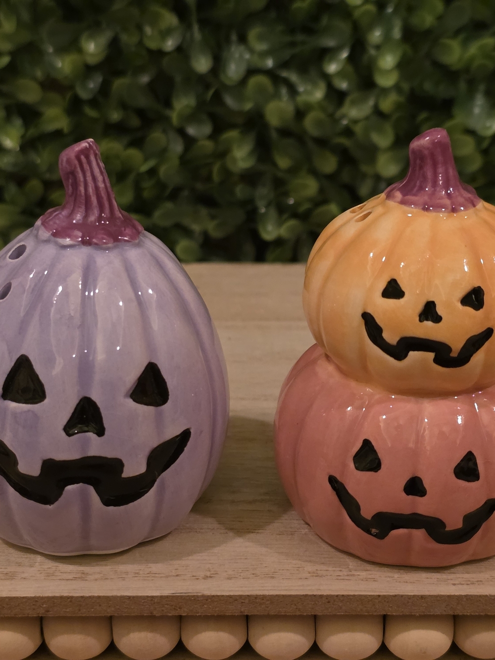 Happy Hauntings Salt & Pepper Pastel Jackolantern Set